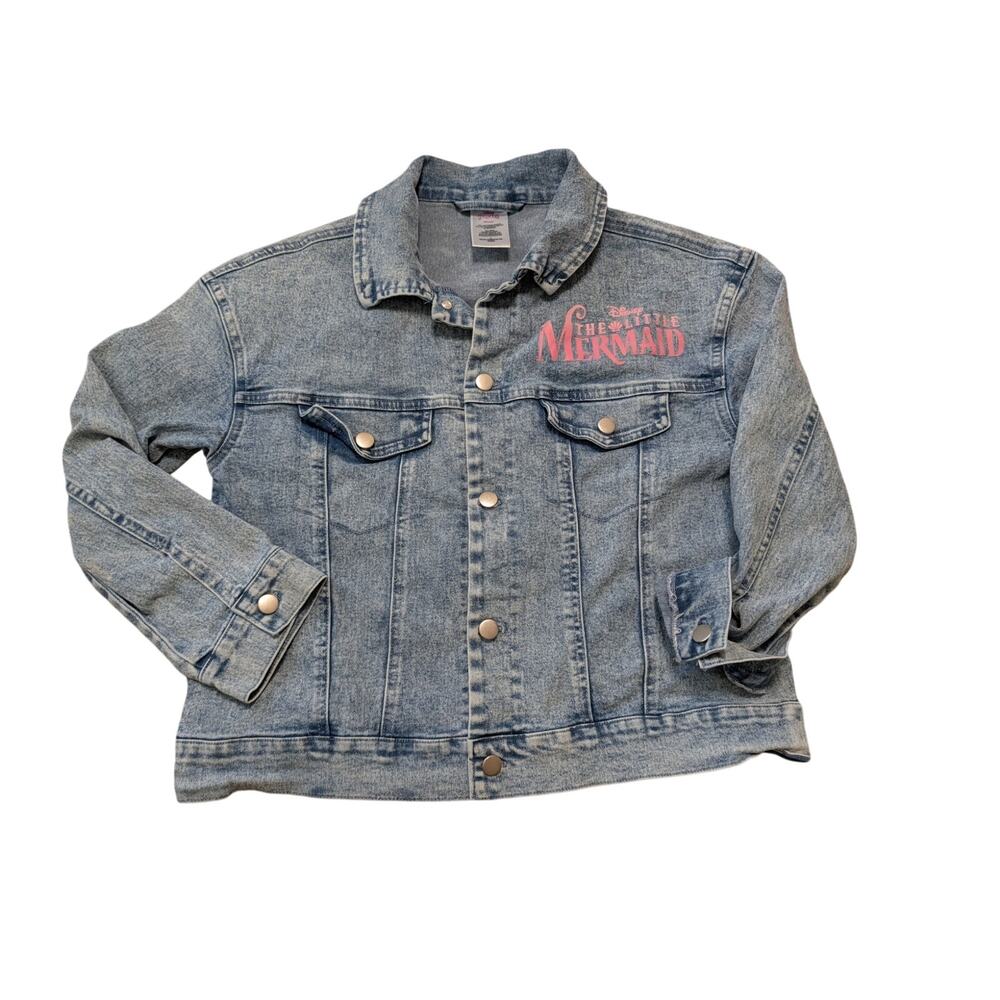 Girls Denim/Jean Jacket size Girls L; DISNEY LITTLE MERMAID; classic; vintage